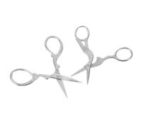 2 Piezas Tijeras para Masa Madre de Aleación de Aluminio, Corte Preciso | Herramienta Manual Tipo Grulla, Uso Doméstico en Repostería, Color Plata, Fácil Limpieza y Manejo Seguro