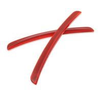 2 Piezas Tira Cejas Neumáticos Ruedas Coche para Peugeot 207 CC Coupe 2 Door 2006-2012, Rueda Arco Molduras Tiras Protectore, Paso Guardabarros Adhesivo,Red