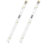 2 piezas Tira de Luz LED Frigorifico, Tira LED de Respuesto pour Réfrigérateur Rongsheng/Hisense E349766 MDDZ-162A 1629348 DC12V 2W, iluminación para frigoríficos [Clase energética F]