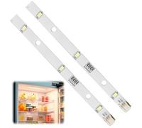 2 piezas Tira de Luz LED Frigorifico, Tira LED de Respuesto pour Réfrigérateur Rongsheng/Hisense E349766 MDDZ-162A 1629348 DC12V 2W, iluminación para frigoríficos
