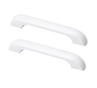 2 piezas Tirador de madera para habitación infantil Pomos puerta para niños Manijas Armario Vistoso Tiradores para gabinetes Manillas para cajones,cocina,sala de estar (Hole distance 128mm,White)