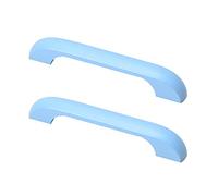 2 piezas Tirador de madera para habitación infantil Pomos puerta para niños Manijas Armario Vistoso Tiradores para gabinetes Manillas para cajones,cocina,sala de estar (Hole distance 128mm,Blue)