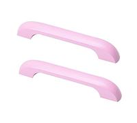 2 piezas Tirador de madera para habitación infantil Pomos puerta para niños Manijas Armario Vistoso Tiradores para gabinetes Manillas para cajones,cocina,sala de estar (Hole distance 96mm,pink)