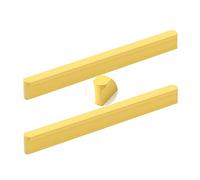 2 piezas Tiradores Amarillo Manijas de armario Redondo En forma de T Manillas de cajón picaportes de cocina mango de muebles Aleación de aluminio Asas gabinete (Distancia entre agujeros 192mm)