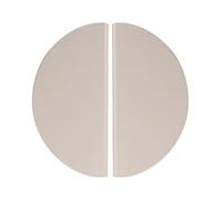 2 Piezas Tiradores Armario de media luna Perilla Tocador Semicircular Asas gabinete mango Cocina,Manijas Habitación infantil Manillas Cajón Aluminio,picaportes Dormitorio (Gris,150mm)