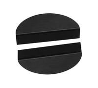 2 Piezas Tiradores Armario de media luna Perilla Tocador Semicircular Asas gabinete mango Cocina,Manijas Habitación infantil Manillas Cajón Aluminio,picaportes Dormitorio (Negro,150mm)