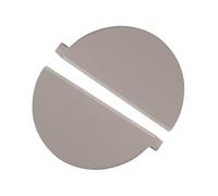 2 Piezas Tiradores Armario de media luna Perilla Tocador Semicircular Asas gabinete mango Cocina,Manijas Habitación infantil Manillas Cajón Aluminio,picaportes Dormitorio (Gris oscuro,100mm)