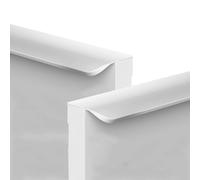 2 Piezas Tiradores Armario Oculto,Manijas Invisible,Manillas Cajón,Perilla Tocador,Asas de gabinete Esquinas redondeadas,mango de Cocina,picaportes Dormitorio,Manija barral (Blanco,Longitud 800mm)