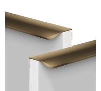 2 Piezas Tiradores Armario Oculto,Manijas Invisible,Manillas Cajón,Perilla Tocador,Asas de gabinete Esquinas redondeadas,mango de Cocina,picaportes Dormitorio,Manija barral (Cobre,Longitud 800mm)