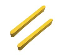2 piezas Tiradores Armarios Colorido Perfiles aleación de zinc Manijas Puertas Mango recto alargado Manilla Habitación infantil Perilla para Cajón Asas de gabinete (Hole Distance 64mm,yellow)