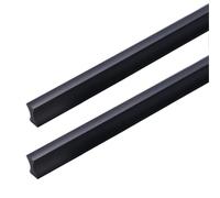2 Piezas Tiradores de Gabinete de barra Perillas de Cajones Aluminio macizo,Pomos Puerta,picaportes para Mueble Asa de proa armario,Mango Baño Manijas Cocinas (220mm,Negro)