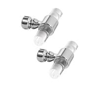 2 Piezas Tiradores de Muebles acrílico transparente Picaportes Aleación de zinc Base redonda Manijas Gabinete,Mango Armario Perilla Cocinas,Asas Cajones Pomos de Puerta (Agujero simple,Cromado)