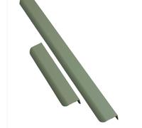 2 Piezas Tiradores Ocultos Armarios Manijas de Aluminio,Manillas Puerta de Cajón Perilla de Muebles,Asas Modelo con arcos mango Cocinas,Cajones,gabinete (150mm,Verde)
