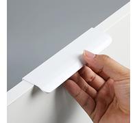 2 Piezas Tiradores Ocultos Para Armarios de Cocina, Aluminio, Blanco ,Manijas de Cocina Ocultas, Tiradores de Puerta de Cajón,Tiradores de Muebles Ocultos,Manijas Ocultas Para Muebles de Cocina