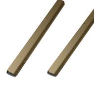 2 Piezas Tiradores Ocultos Para Armarios,Manijas de Aluminio,Tiradores de Puerta de Cajón,Tiradores de Muebles,Manijas Moderno se puede utilizar en Cocinas,Cajones,Armarios (1500mm,Bronce cepillado)