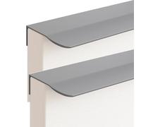 2 Piezas Tiradores Ocultos Para Armarios,Manijas de Aluminio,Tiradores de Puerta de Cajón,Tiradores de Muebles,Manijas Moderno se puede utilizar en Cocinas,Cajones,Armarios (700mm,Gris oscuro)