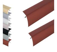 2 Piezas Tiras Adhesivas for Transición de Suelos, Perfil de Aluminio for Umbrales de Puertas y Rampas, Rango de Diferencia de Altura de 1-2 cm(Rouge,51x2inch/130x5cm)