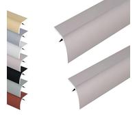 2 Piezas Tiras Adhesivas for Transición de Suelos, Perfil de Aluminio for Umbrales de Puertas y Rampas, Rango de Diferencia de Altura de 1-2 cm(Mauve,51x2inch/130x5cm)