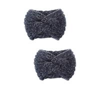 2 Piezas Tocado De Tiara De Ganchillo Bufanda De Cabeza De Ganchillo Diadema Torcida De Ganchillo Diadema De Moda Diadema Elástica De Ganchillo Hilo Otoño e Invierno Perder