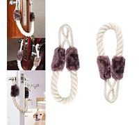 2 Piezas Tope de Puerta Cuerdas, Tope De Puerta De Seguridad, Tope De Puerta De Cordón, Seguridad de Puerta Cuerdas, Cuerda Anticolisión de Entrada y Salida de Mascotas, Puerta de Balcón Etc