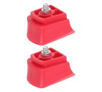 2 Piezas Tope de Talón para Patines en Línea de Goma Rojo | Freno Trasero Curvo, Ajuste Preciso y Agarre Alto, para Patinaje Exterior y Práctica en Pista
