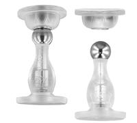 2 Piezas Tope Puerta Magnetico Pared, Diseño de Imán Fuerte, Mini Topes Magnéticos para Puerta, sin necesidad de taladrar, Door Stopper Interiores de Acero Inoxidable para Suelo o Pared