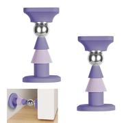 2 Piezas Tope Puerta Magnetico, Sin Taladrar Topes De Puertas, Tope Puerta Iman Adhesivo, Topes Para Puertas Succión Magnético Decorativo, Silicona, Succión Magnética, Sin Perforaciones