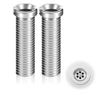 2 Piezas Tornillo Hueco para Válvulas de Cesta de Colador,45mm Tornillos Huecos Para Fregadero,para Reemplazo Tapón Drenaje Filtro Roscado