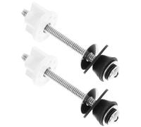 2 Piezas Tornillos Repuesto para Montaje de Acero en Inodoro | Pernos de Bisagra para Asiento, Fijación Estable, Fácil Instalación, para Tapa y Depósito del Inodoro