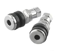 2 piezas TR161 Tornillo de vástago de válvula de neumático en abrazadera sin cámara con sello de goma para ajuste de llantas de aleación de zinc para uso en coche y motocicleta