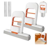 2 Piezas Trapeador Portátil Plegable De Escritorio con 2 Cabezales De Repuesto para Trapeador Doble Ortografía De Crisantemo Blanco Mini Fregona Adecuado para Cocina Baño Ventana Escritorio Etc