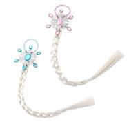 2 Piezas Trenzas De Peluca Para Niños, Personalidad Creativa Para Chicas Accesorios Para Cabello Trenzado, Colas De Caballo Divertidas, Decoraciones De Peinado De Ropa.
