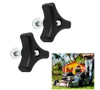 2 Piezas Triángulo de la Manija del Perno Cortadoras de Césped Universales Mango Cortadora de Césped Triángulo Mango Barra Perno Pernos para Cortacésped Hond Y Máquinas de Césped (Negro)