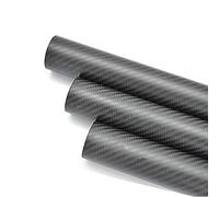 (2 piezas) Tubo de fibra de carbono 3K, longitud 500 mm, diámetro exterior 5 mm, diámetro interior 3 mm, sarga mate, para marco UAV.