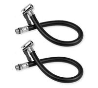 2 Piezas Tubo De Inflador Ruedas, Manguera de Inflado De Neumáticos, 13mm, Caucho, Metal, para Bicicletas, Motos y Coches