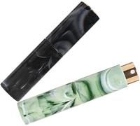 2 piezas tubo de perfume giratorio botella de perfume vacía perfumes rociador de niebla botella de spray de maquillaje contenedores de líquidos recargables contenedor transparente botellas vacías boqu