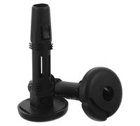2 Piezas Tubo Guía para Reposacabezas de Asiento de Coche, Plástico Negro | Inserto Sistema de Bloqueo, Instalación sin Herramientas, para Reparación de Asiento y Viajes Largos