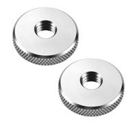 2 piezas Tuerca moleteada plana M8 40x5mm, acero inoxidable 304 rosca hembra orificio pasante fijaciónmanual para cámaras dispositivos electrónicos y micrófonos