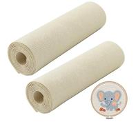 2 piezas Tufting Cloth 67 x 50 cm Tela de algodón para Punch Needle, tela de Mónaco, para manualidades hechas a mano, bordados, aguja de punzón