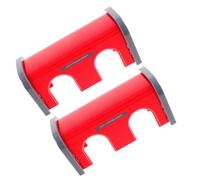 2 Piezas Túnel Ferroviario Miniatura de Plástico Rojo | Accesorio para Vía de Tren, Detalle Realista, Combinaciones Creativas, Juego Familiar