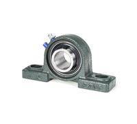 2 piezas UCP201 UCP202 UCP203 UCP204 UCP205 UCP206 UCP207 Cojinete de bloque de almohada con orificio de 12/15/17/20/25/30 mm Perno de base sólida for husillo(UCP207 35mm)