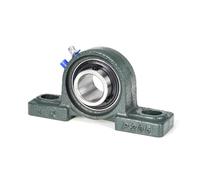 2 piezas UCP201 UCP202 UCP203 UCP204 UCP205 UCP206 UCP207 Cojinete de bloque de almohada con orificio de 12/15/17/20/25/30 mm Perno de base sólida for husillo(UCP202 15mm)