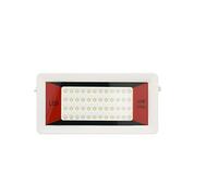 2 piezas Ultra delgada de inundación 5 0W 100W LED Luz de inundación al aire libre IP65 Impermeable DIRIGIÓ Lámpara de calles iluminación paisajista ,Excelente disipación del calor(Warm,50W WHITE SHEL
