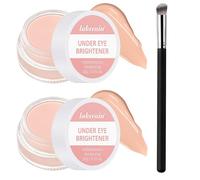 2 Piezas Under Eye Brightener Corrector(10g x 2)+Brocha Correctora