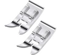 2 piezas universal para máquinas de coser multiusos prensatelas recto, pie zigzag pie multifuncional accesorio adecuado para todas las máquinas de coser Singer Brother Janome y Babylock con pies bajos