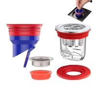 2 Piezas Valvula Antiolores Ducha WISIRENT, 33-52mm Desague Antiolores Antiolores Piso Desagüe de Ducha, Núcleo de Drenaje de Suelo Desodorante Tapon Ducha Olores, Desagüe Ducha para Desagüe Suelo