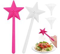 2 Piezas Varita mágica salero y pimentero,Con embudo,Varita Salero y Pimentero,Salero y Pimentero con Varita Mágica,Varitas mágicas para la sal y la pimienta,para Restaurante,Cocina
