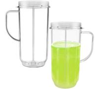 2 Piezas Vaso de Repuesto de 650ml para Magic Bullet Batidora MB1001, Taza de Repuesto para Magic Bullet máquina para hacer smoothies 250 w Blender, Accesorios Tazas Exprimidor de Repuesto