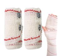 2 Piezas Vendas Elásticas de Algodón para Tratamientos de Belleza, Vendas para Vendajes Estéticos, Vendas 15 cm x 4,5 m