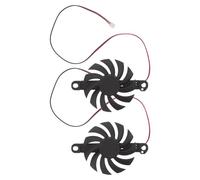2 Piezas Ventilador de Refrigeración sin Escobillas 18 V | Diseño Ultrafino de Plástico, Funcionamiento Silencioso, Disipación, para Electrodomésticos de Cocina